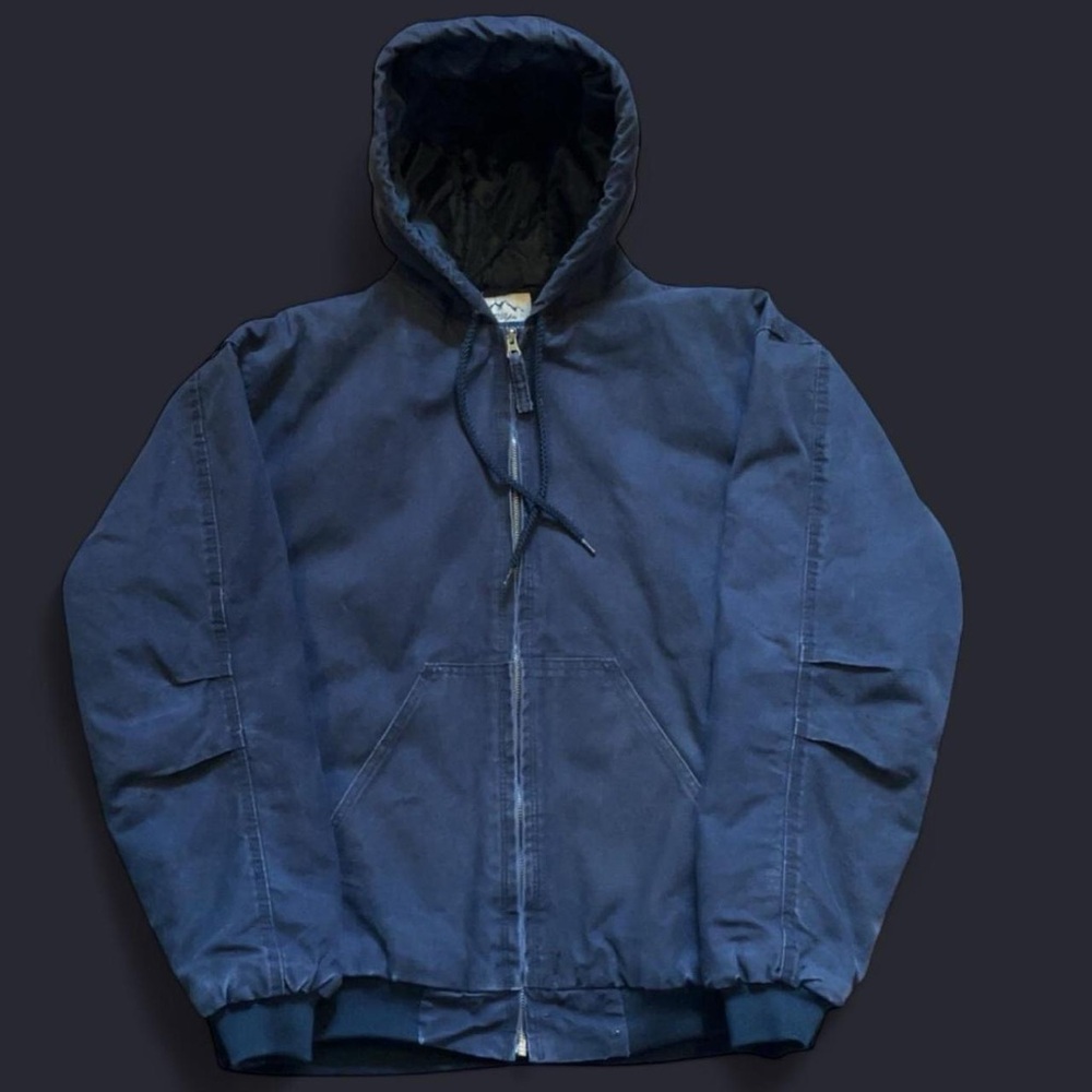 Men's Blue Hooded Jacket